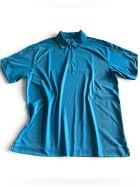 Nike Men’s Turquoise 1/2 Zip-Front Performance Polo